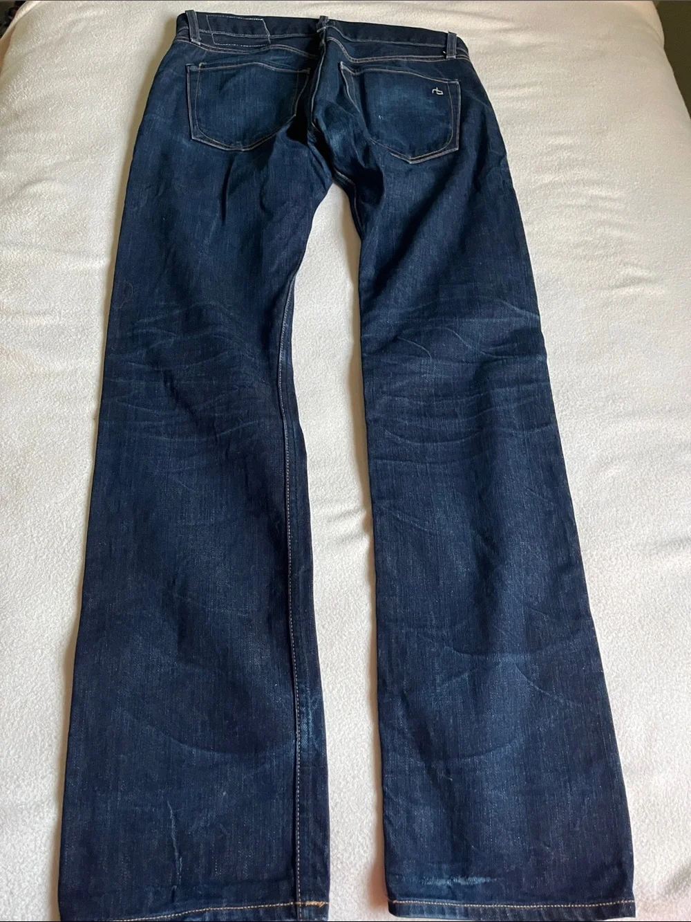 rag & bone Dark Indigo white oak cone denim Jeans
